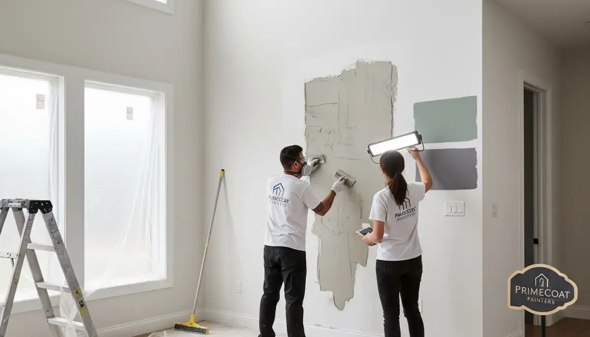 Professional drywall repair and wall restoration in Modesto, CA home by expert painting contractors