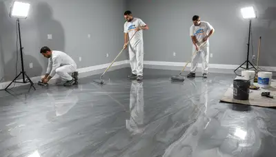 Professional epoxy garage floor coating in Modesto, CA for durable residential concrete surfaces