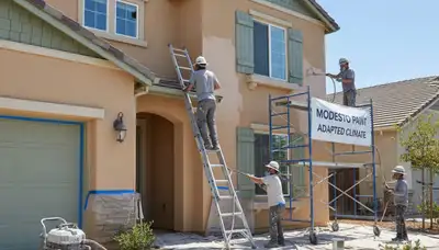 Professional exterior house painting in Modesto, CA protecting homes with durable, weather‑resistant finishes