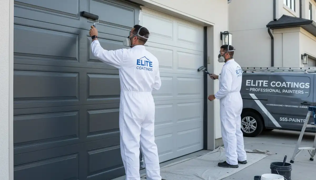 Professional garage door painting by expert house painters in Modesto, CA