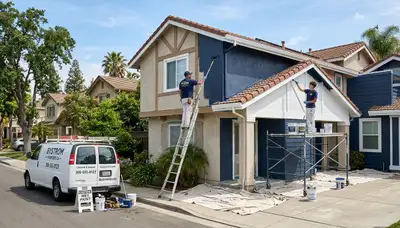 Professional house painters in Modesto CA providing expert residential exterior painting services