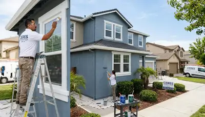 Professional house painters in Modesto CA providing expert residential exterior painting services