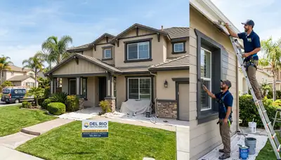 Professional house painters in Modesto CA providing residential exterior painting services