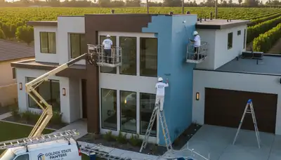 Modesto, CA house painting contractor providing professional residential painting services