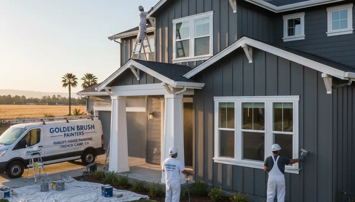 Modesto, CA house painting contractor serving residential exterior and interior painting services