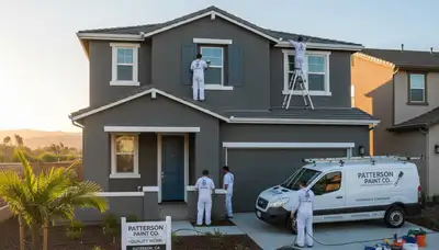 House painting contractor in Modesto, CA providing residential painting services