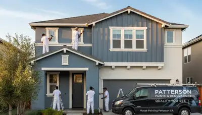 House painting service in Modesto, CA by professional painters for residential exterior and interior projects