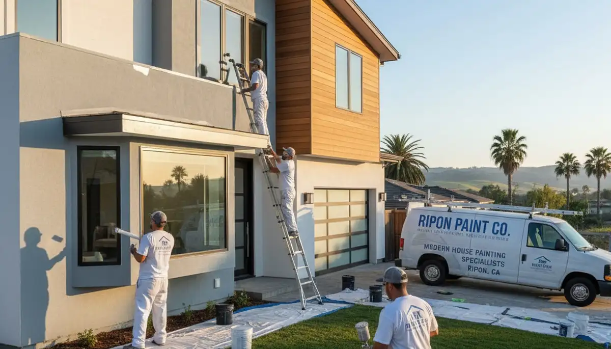 Professional house painters in Modesto CA providing expert residential exterior painting services