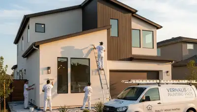 Professional house painting contractor in Modesto, CA serving residential exterior painting projects