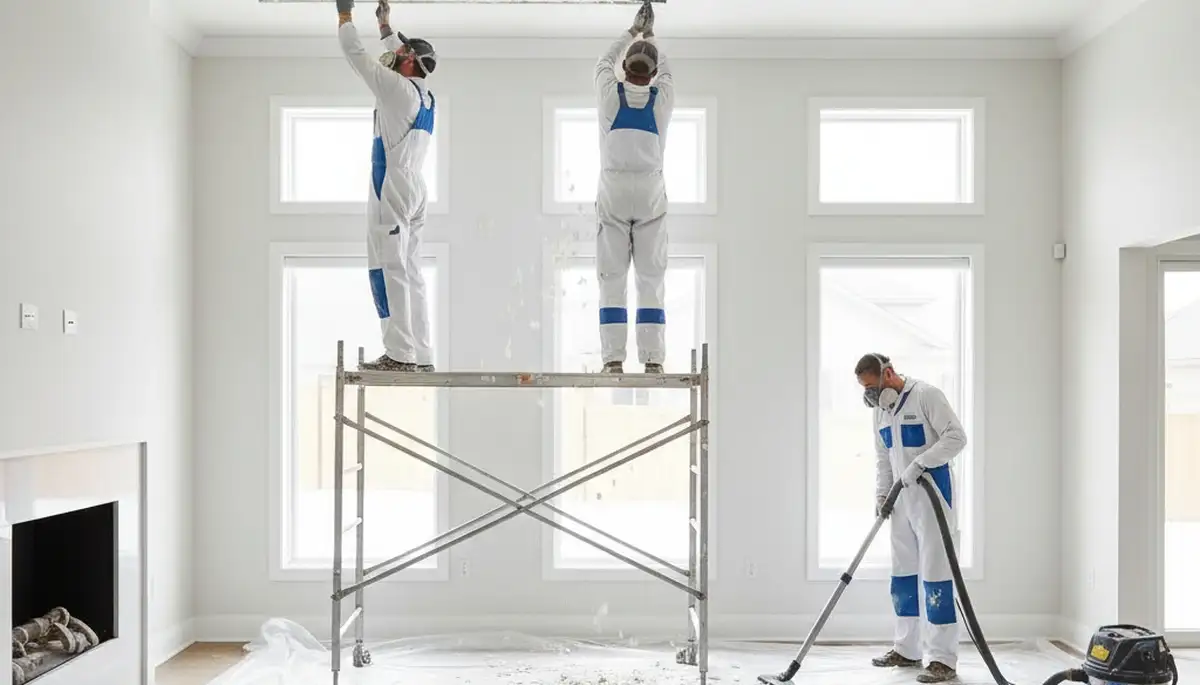 Professional popcorn ceiling removal in Modesto, CA by expert house painting contractors