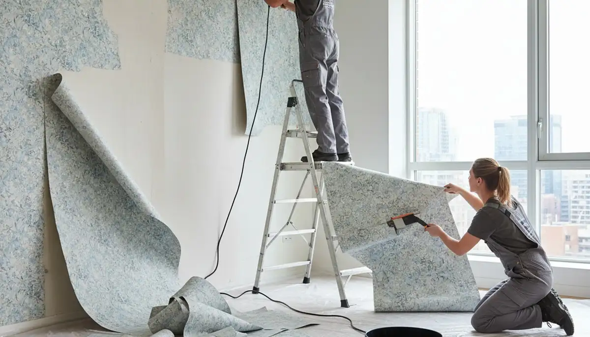 Professional wallpaper removal service by house painters in Modesto, CA